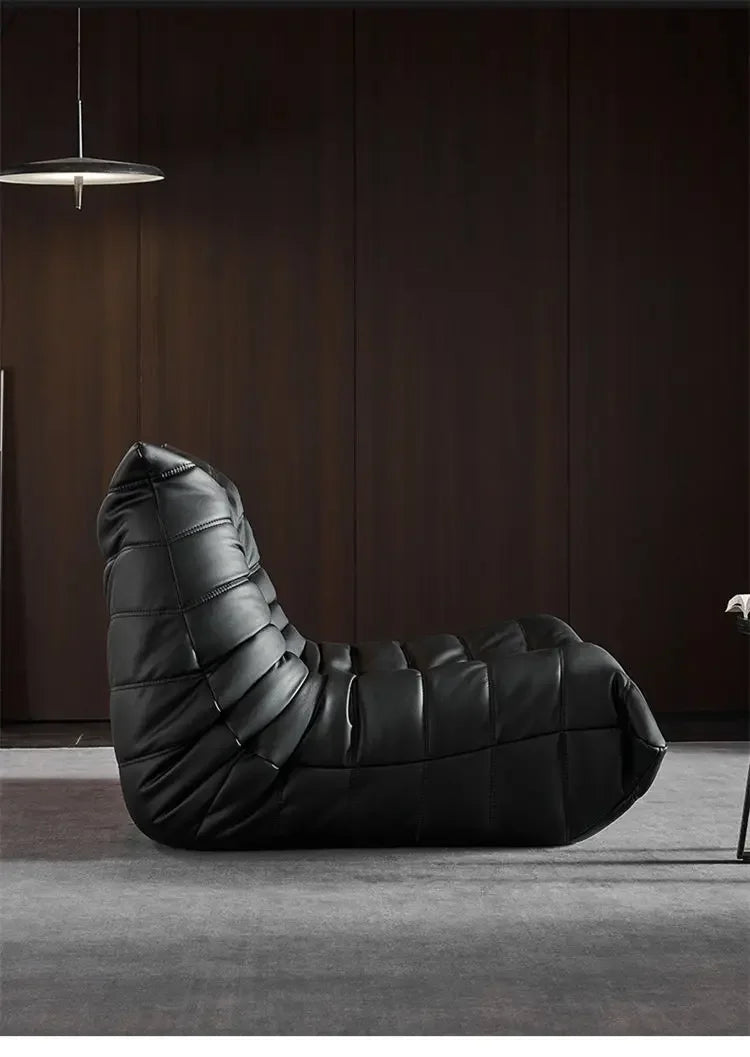 Oil wax leather caterpillar sofa, fashionable high-end atmosphere, living room, bedroom, shops and hotels can be used