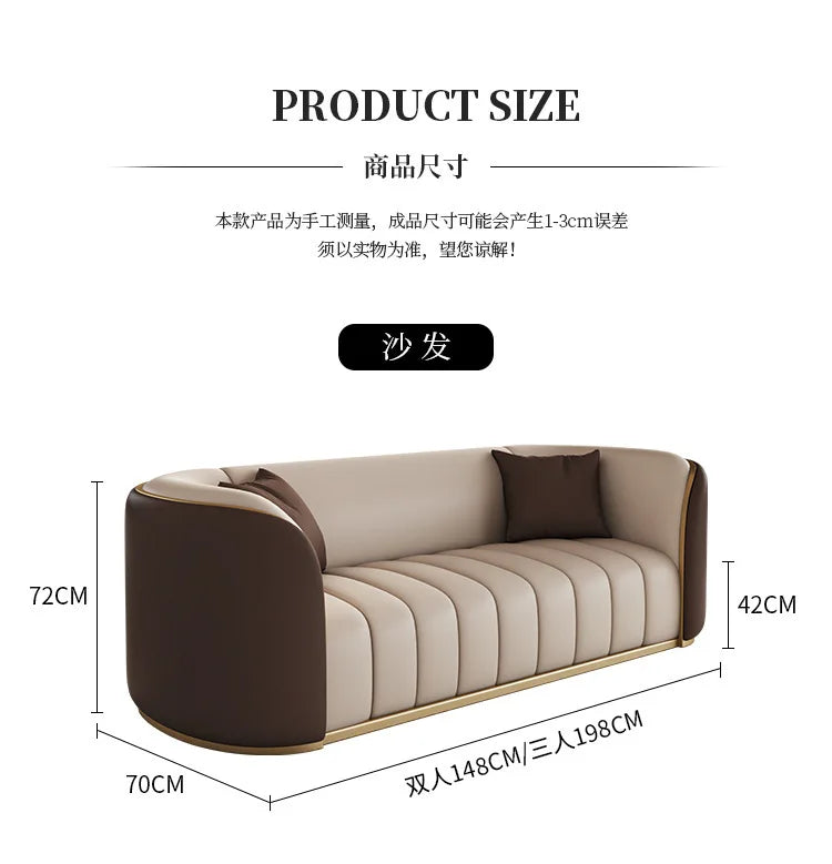 Italian Light Luxury Negotiation Sofa Hotel Lobby Meeting Area Tables And Chairs Sales Office Business Reception Sofa