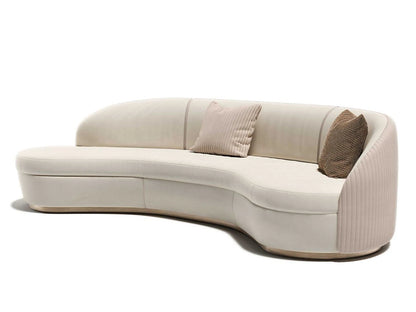 New Design Sets for Living Room Modern Sectional Metal Frame Curved Sofa Villa Luxury Furniture Sofa Set with Great Price