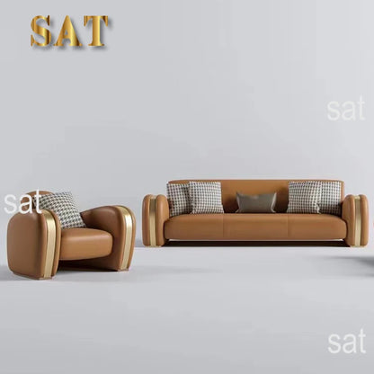 uj-Italian Design High Quality Luxury Living Room Sofa Set Home Furniture Custom Modern Leather Sectional Sofa*