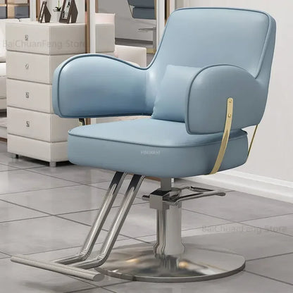 Beauty Salon Chair professional Hairdressing Chairs Stainless Steel Barber Chairs Modern Salon Furniture simple Lift Swivel Seat