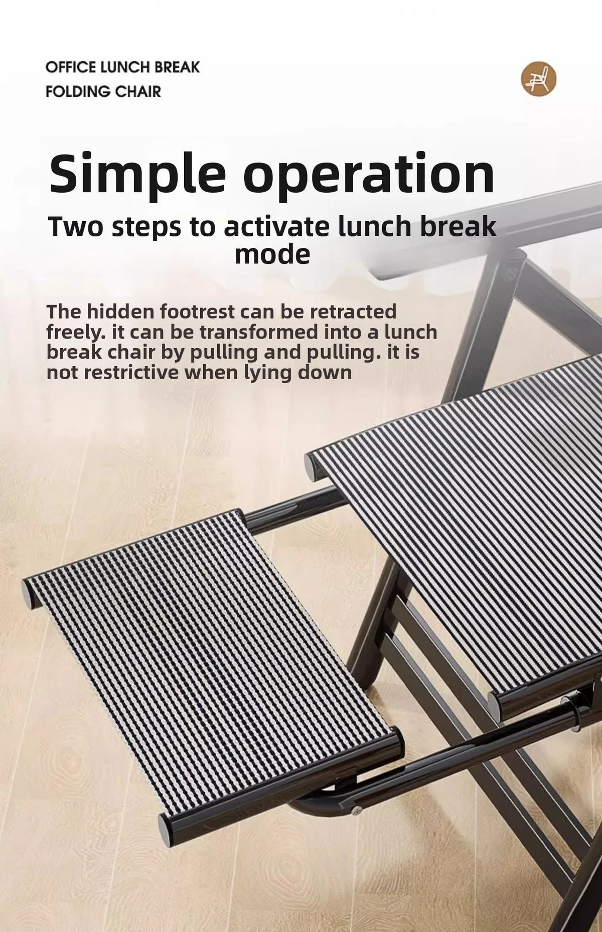 recliner lunch break folding office chair nap can lie down dual-purpose backrest computer chair couch