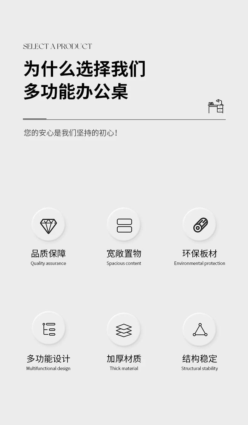 Adjustable Gaming Office Desk Organizers Storage Multifunctional Office Desk Lshaped Folding Escrivaninha Commercial Furniture