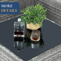 all-weather modular outdoor sectional wicker sofa set with thick cushions for patio conversation area