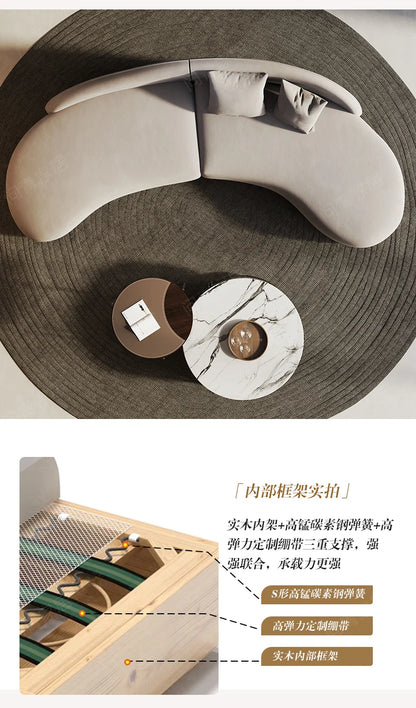 Curved special-shaped sofa, clothing store, beauty salon, rest area, reception, light luxury office, clubhouse