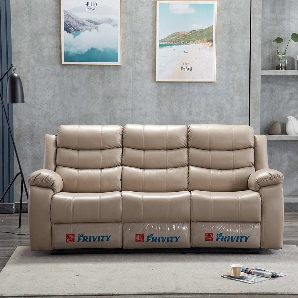 JC Living Room Leather Sofa Small Apartment Head Space Cabin Electric Reclining Massage Multi-functional Leisure Multi-functiona