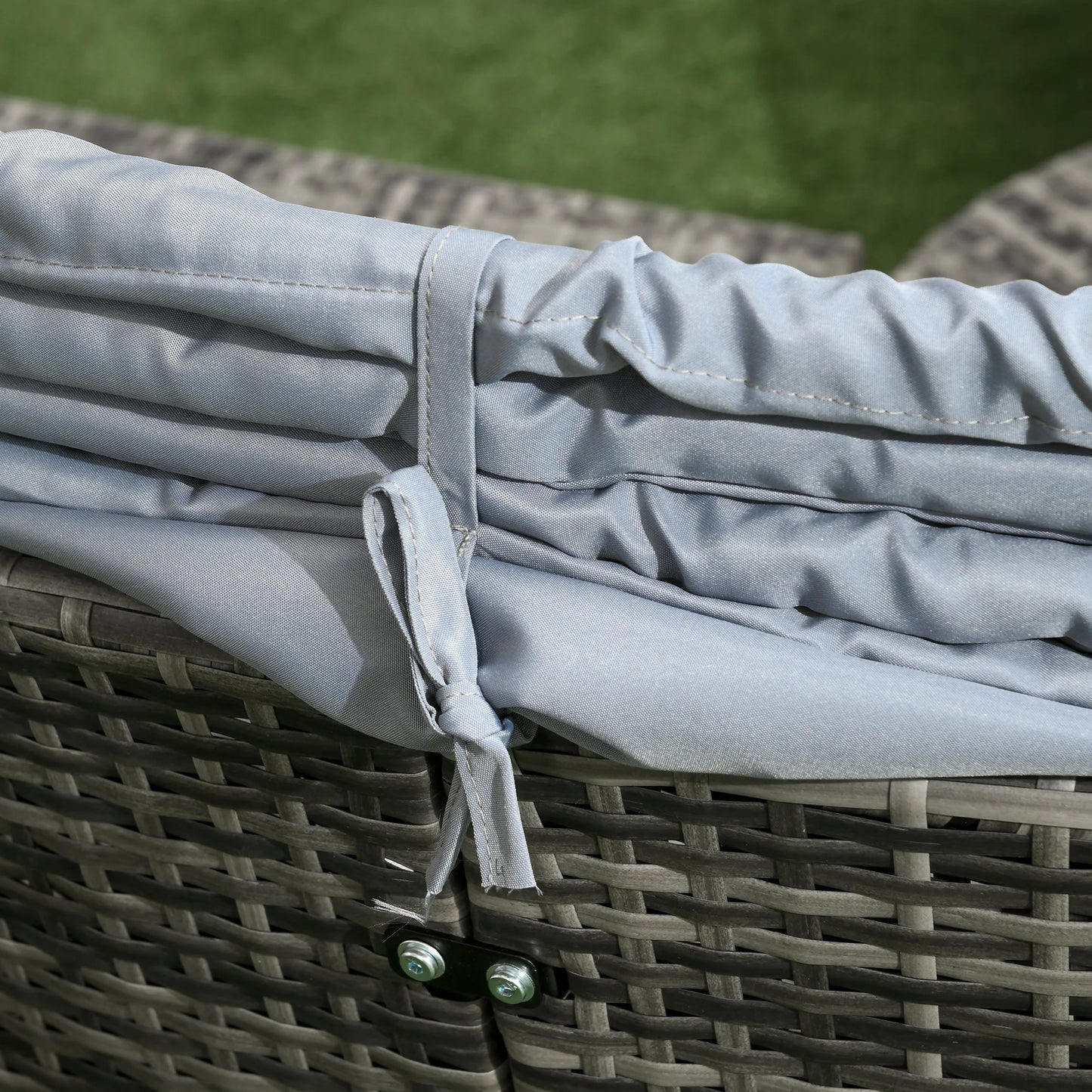 4 Piece Round Rattan Daybed, Convertible Patio Furniture Set, Adjustable Sun Canopy, Sectional Outdoor Sofa, 2 Chairs