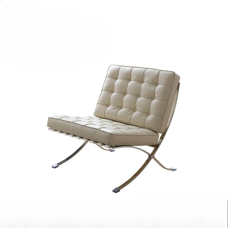 Stainless Steel Relaxing Chair Sturdy and Durable Single-person Sofa Chair Modern Leisure Chair Luxury Living Room Furniture