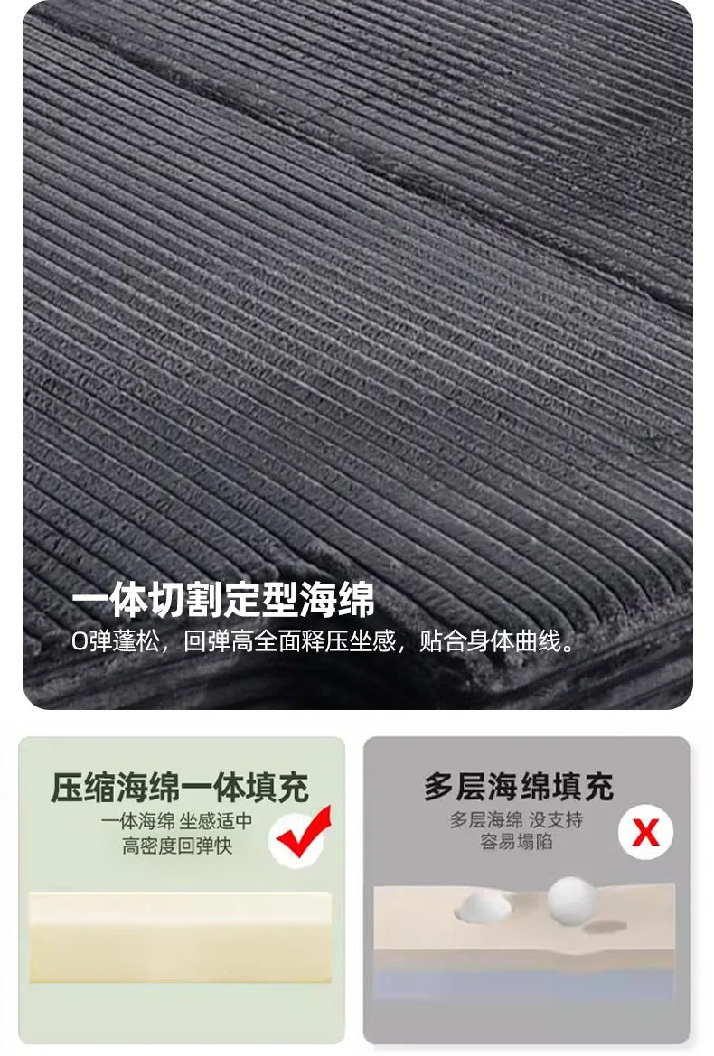 A57 Compression Integrated Sofa Full Sponge Vacuum Roll Pack Large Folding Two-in-One Compression Sofa