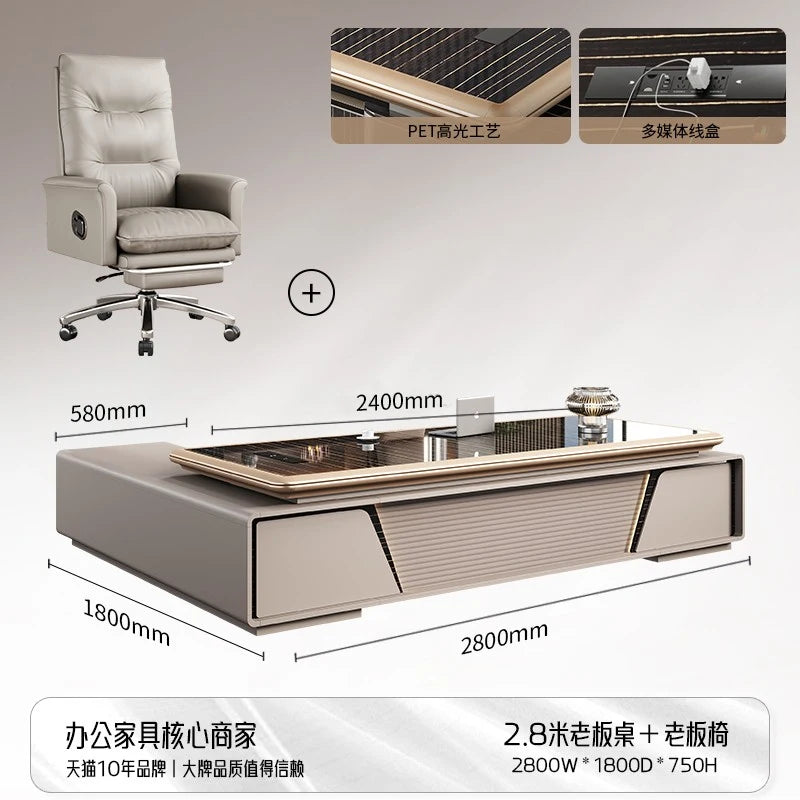 Bedroom Computer Office Desk Cheap Computer Gaming Drawer Conference Office Desk Reception Space Saving Tavolo Salon Furniture