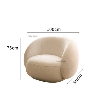 Creative Curved Living Room Sofas Nordic Fabric Cashew Lazy Sofa Reception Lounge Area Back Sofa Bed Home Living Room Furniture