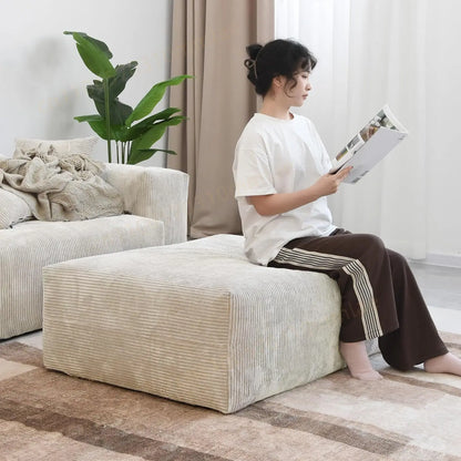 DIGGERA 181" Oversized Compressed Sofa Boneless Couch Modular Sofas for Living Room Huge 4-Seats Sectional Couches with Chaise