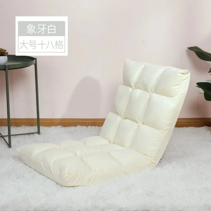 Hot Sale Adjustable Lazy Lounger Sofa Tatami Foldable Lounge Chair Floor Balcony Bay Window Leisure Long Sofa Bed Back Chair
