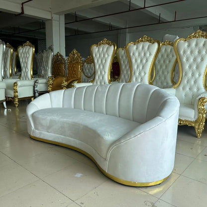 M183 Studio hotel banquet sofa wedding bride and groom exclusive sofa for bedroom living room Soft velvet cushion sofa Customiza