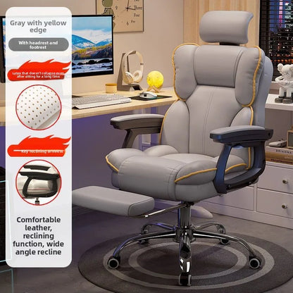 Ergonomic Bow Shape Computer Chair Home Office Dorm Recliner Comfortable Long Hours Support Gaming Chair Usability Furniture