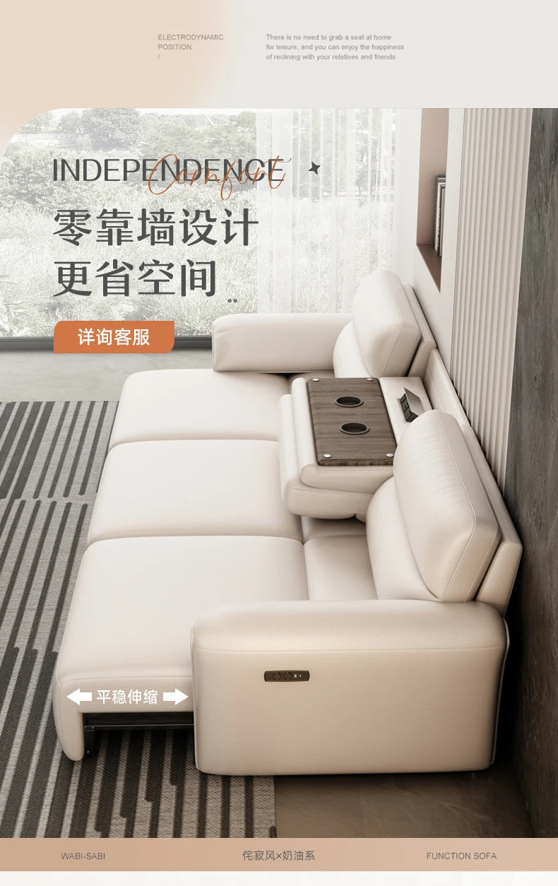 Minimalist Modern Sofa Electric Adults Cushion Comfortable Double Sofa Floor Apartment Divani Da Soggiorno Home Accessories