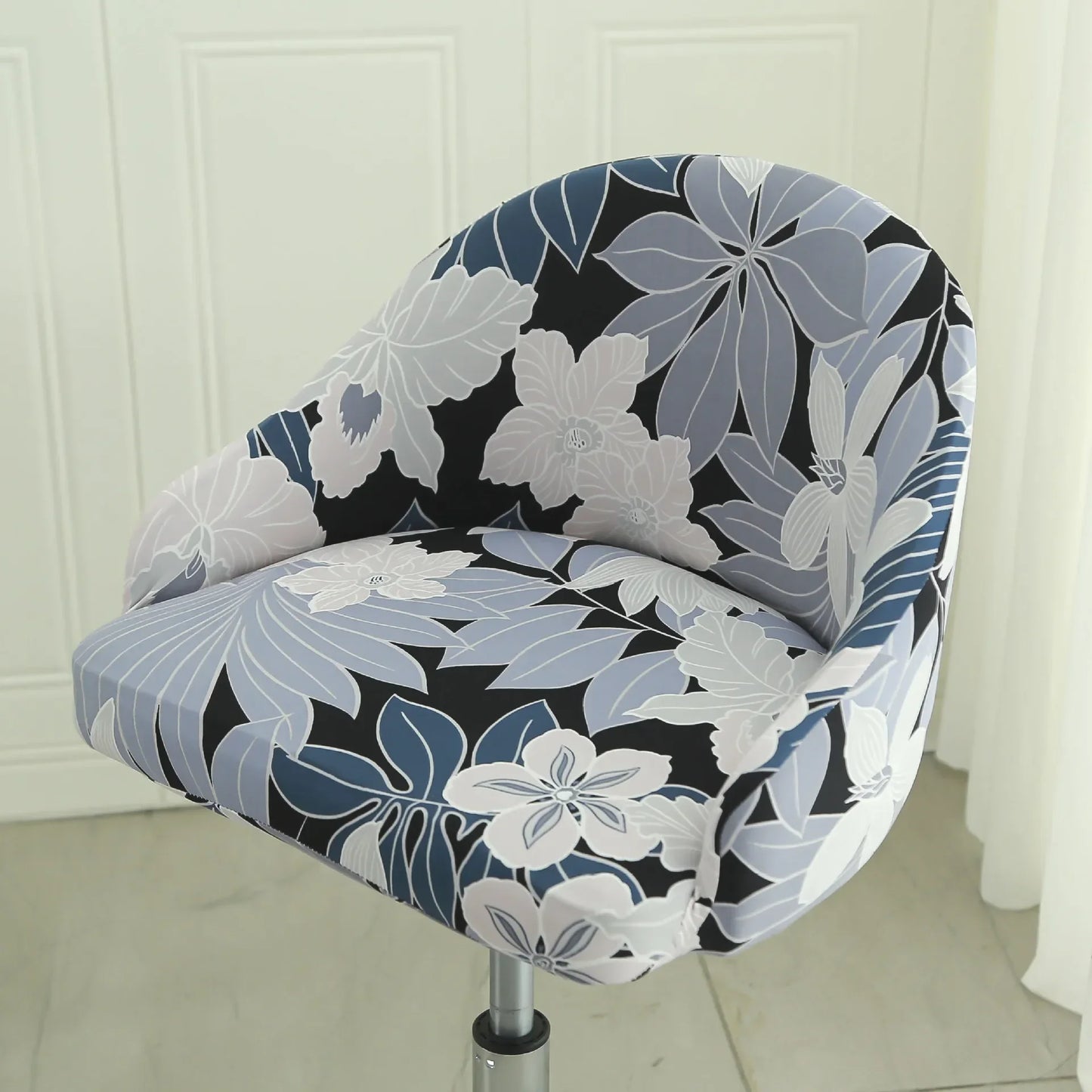 1PC Semi-Circular Universal Wear-Resistant Chair Cover Chair Cover Dust-proof Elastic Restaurant Hotel Dining Chair Cover 의자 커버