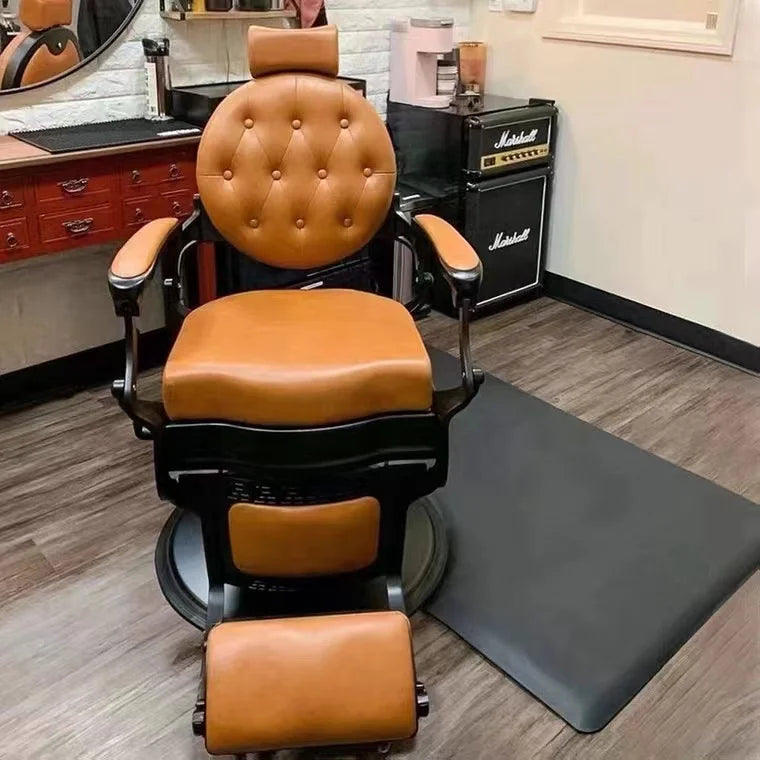 HT hairdressing special large chair barber shop hair cutting retro chair