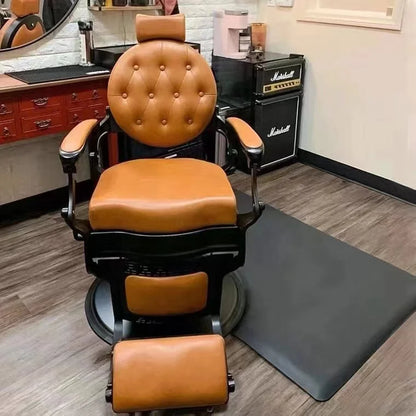 HT hairdressing special large chair barber shop hair cutting retro chair