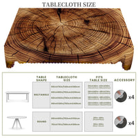 Retro Wooden Board Theme Tablecloth, Wooden Pattern Design, Country Farmhouse Style