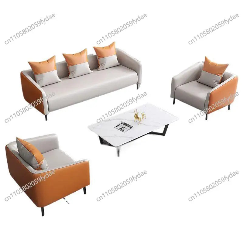 Office sofa simple modern light luxury beauty salon rental room hotel apartment small apartment sofa