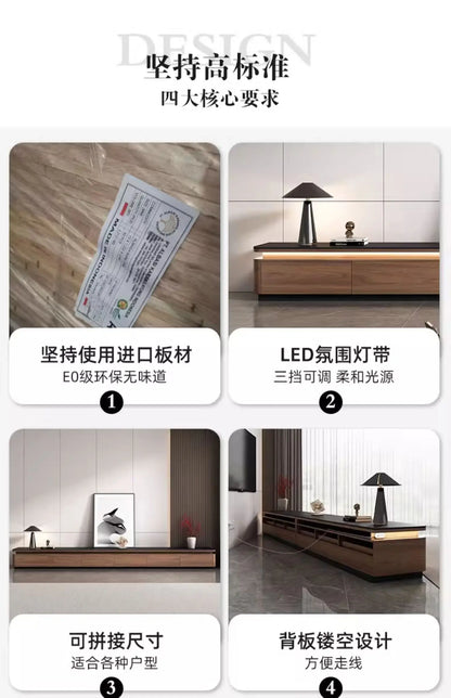 Storage Retro Design Tv Stand Coffee Table Lights Minimalist Floor Tv Stands Home Universal Mueble Para Televisor Furniture
