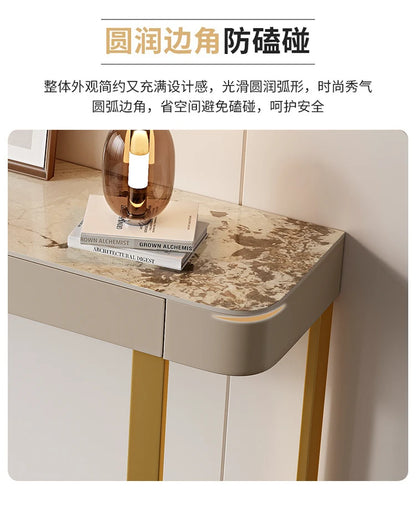 Italian Luxury Console Table With Storage Thin Living Room Entrance Console Table Rectangle Glam Woonkamer Tafel Furniture