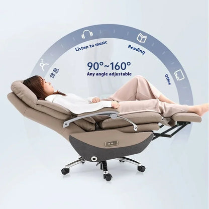 Headrest Boss Chair 7-Point Vibrating Wheels Rollerblade Lumbar Support Electric Footrest Cadeira De Escritorio Office Furniture
