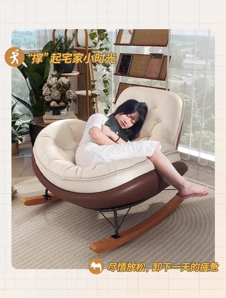 Lounger Balcony Recliner Chair Comfortable Fluffy Floor Hallway Recliner Chair Reading Interior Silla Mecedora Nordic Furniture