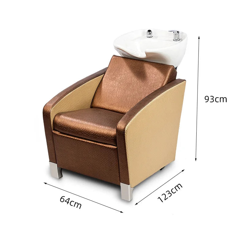 Shampoo bed Beauty salon Hair salon Shampoo chair Semi-reclining massage bed dual-purpose