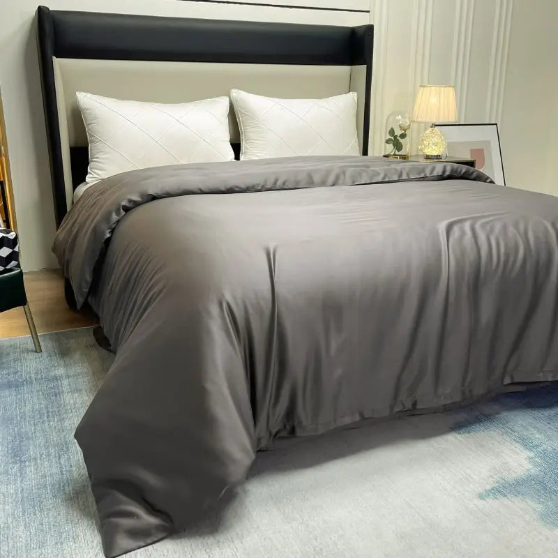 New Silk Duvet Cover Solid Color Mulberry Silk Quilt Cover Multi-Size Quilt Cover Single Double Bed Quilt Cover 230x260cm
