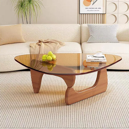 contemporary glass coffee table for mid-century living rooms and bedrooms