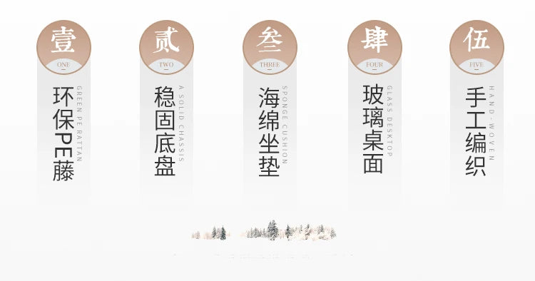 Wicker outdoor imitation rattan leisure living room courtyard balcony furniture sales office outdoor display negotiation sofa