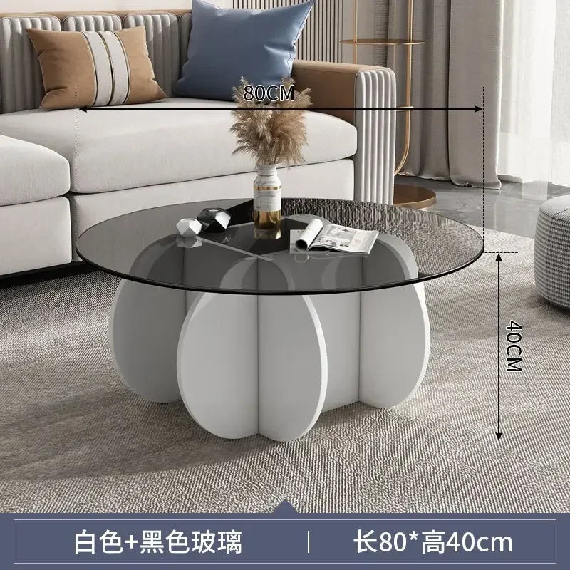 Unique Display Coffee Table Clear Ornaments Aesthetic Minimalist Coffee Table Luxury Design Mesa Centro Salon Home Furniture