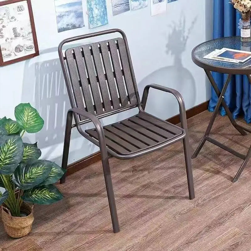 Outdoor, Leisure, Wrought Iron, Backrest Chair, Courtyard, Terrace, Chair, Stool, Living Room, Bedroom