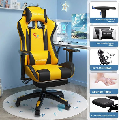Gaming chair Computer chair Recumbable seat Sedentary ergonomic chair