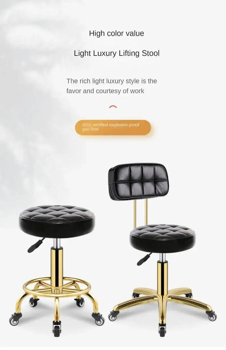 Salon Metal Modern Salon Rotating Office Creative Chairs Barber Luxury Chair Beauty Movable Backrest for Chair for Hair Salon