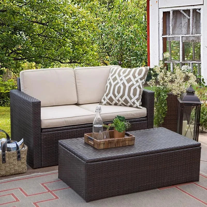 Outdoor Sofa Coffee Table Combination Courtyard Open-air Balcony Living Room