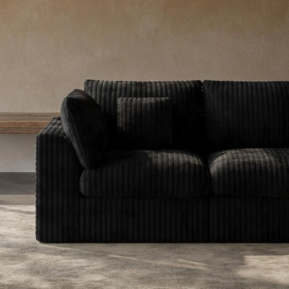 148” Cloud Sectional Couches for Living Room, Modular U Shaped Sofa with Ottoman, Deep Seat Chenille Sectional for, Customized