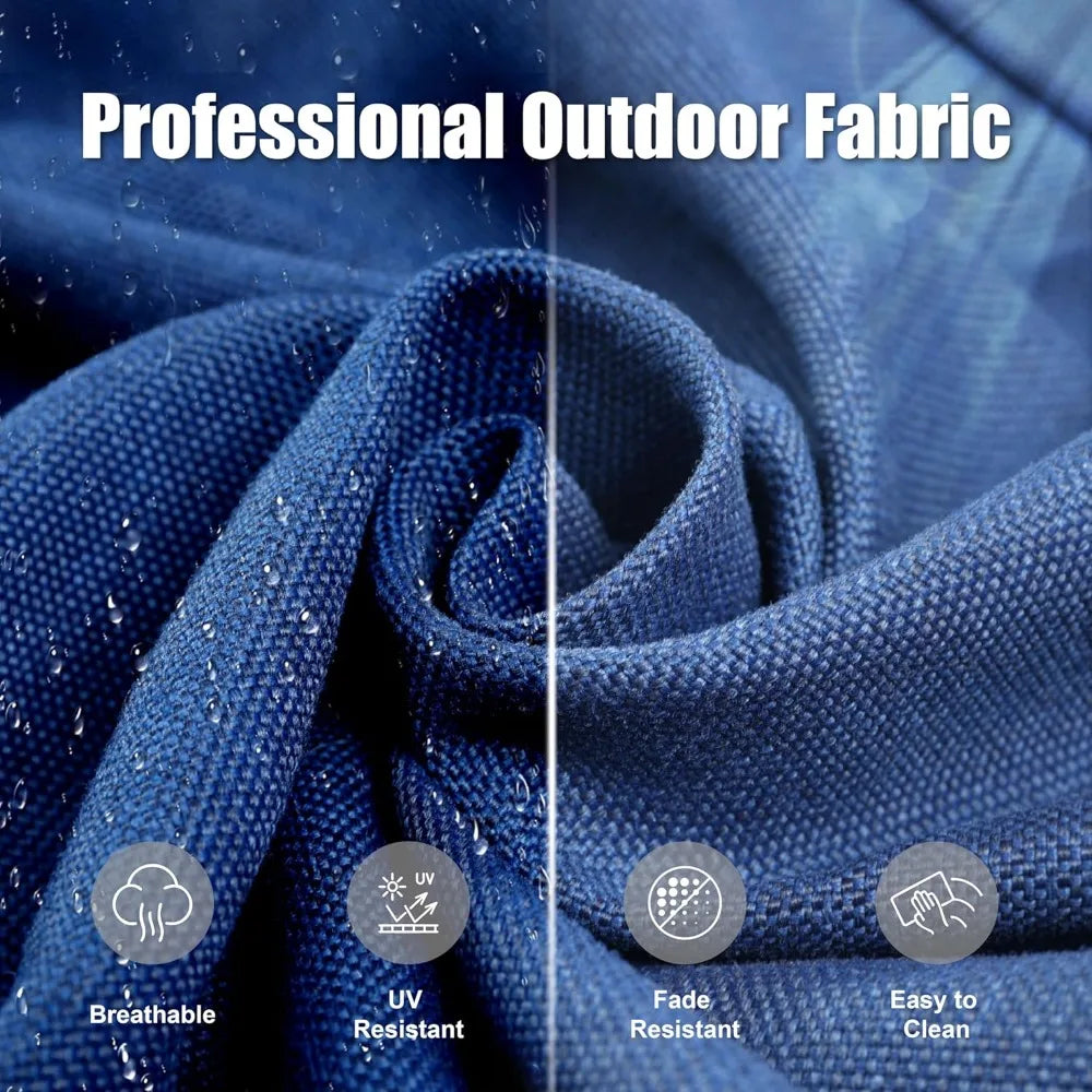 7 Pieces Outdoor Furniture Set with Swivel Chairs, Wicker Swivel Rocker Patio Chairs Set of 4 Outdoor 3 Seater Sofa with Ottoman