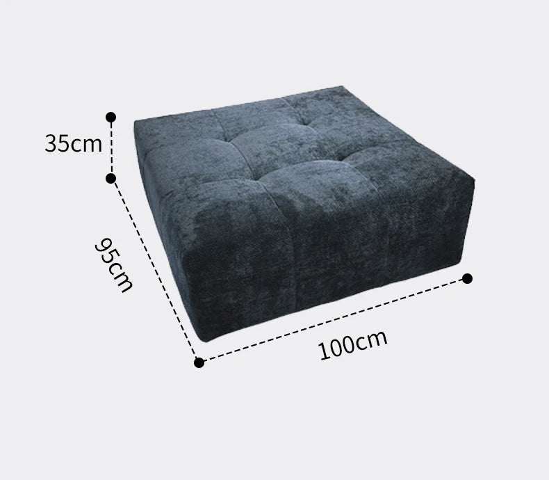 Full Sponge Compressed Fabric Sofa Modern Simple Living Room Couch Tofu Block Sofa Small Apartment Straight Row Combination Sofa
