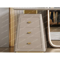 Multifunctional White Makeup Table with Drawers, Nordic Style Luxury Dressing Cabinet for Home Furniture
