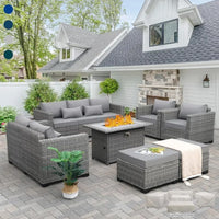 Outdoor Furniture Sets Patio Furniture Set With Fire Pit Patio Couch Outdoor Chairs Propane Fire Pit Table #