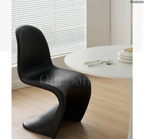 Dining chair Makeup stool Home Nordic minimalist high-end creative style plastic beauty chair