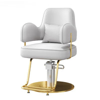 Premium Durable Hair Salon Barber Chairs European Style Hairdressing Chair Dressing Room Back Armchair Recliner Furniture