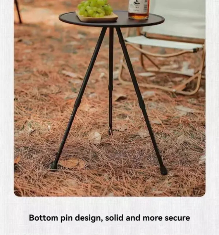 DDPNKL 1PC Outdoor Small round Table Camping Leisure Ultra Lightweight Portable Picnic Garden Table, Coffee Table, Tea Table