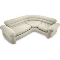 68575EP Inflatable Corner Sofa: L-Shaped – Indoor Use – 2-in-1 Valve – 880lb Weight Capacity – 101” x 80” x 30”