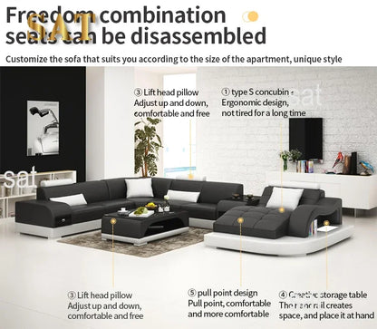 # l Living Room 2021 couches l shape sectional luxury modern Sofas,turkey classic leather turkish furniture  sofa set living roo