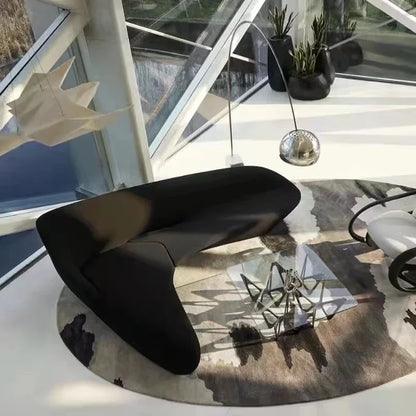 Pour Design italien lune canapé forme irrégulière Art créatif Zaha fibre de verre lune canapé meubles de salon
