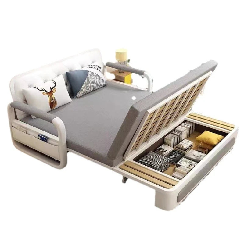 retractable small apartment living room, push pull single double sofa foldable